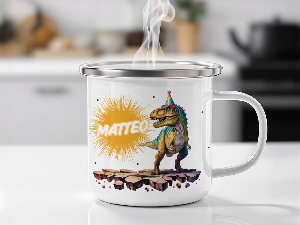 Personalized Dinosaur Themed Kids Mug product