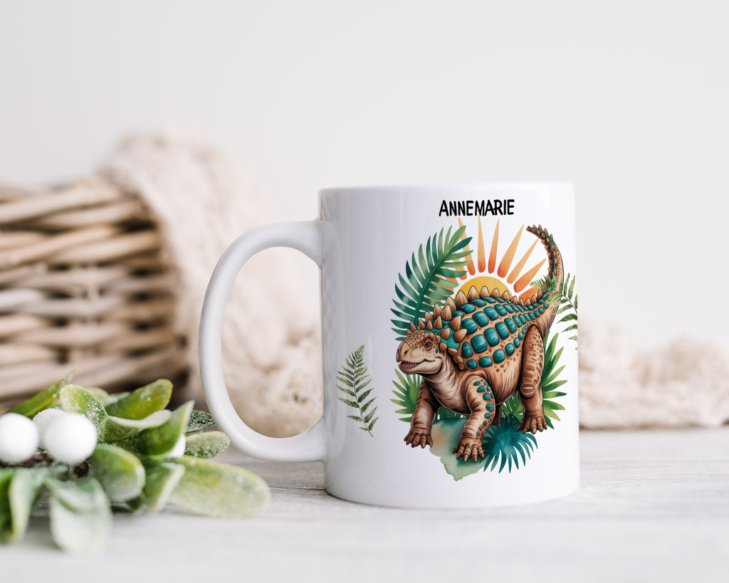 Personalized Mug with Cute Dinosaur Design Mug