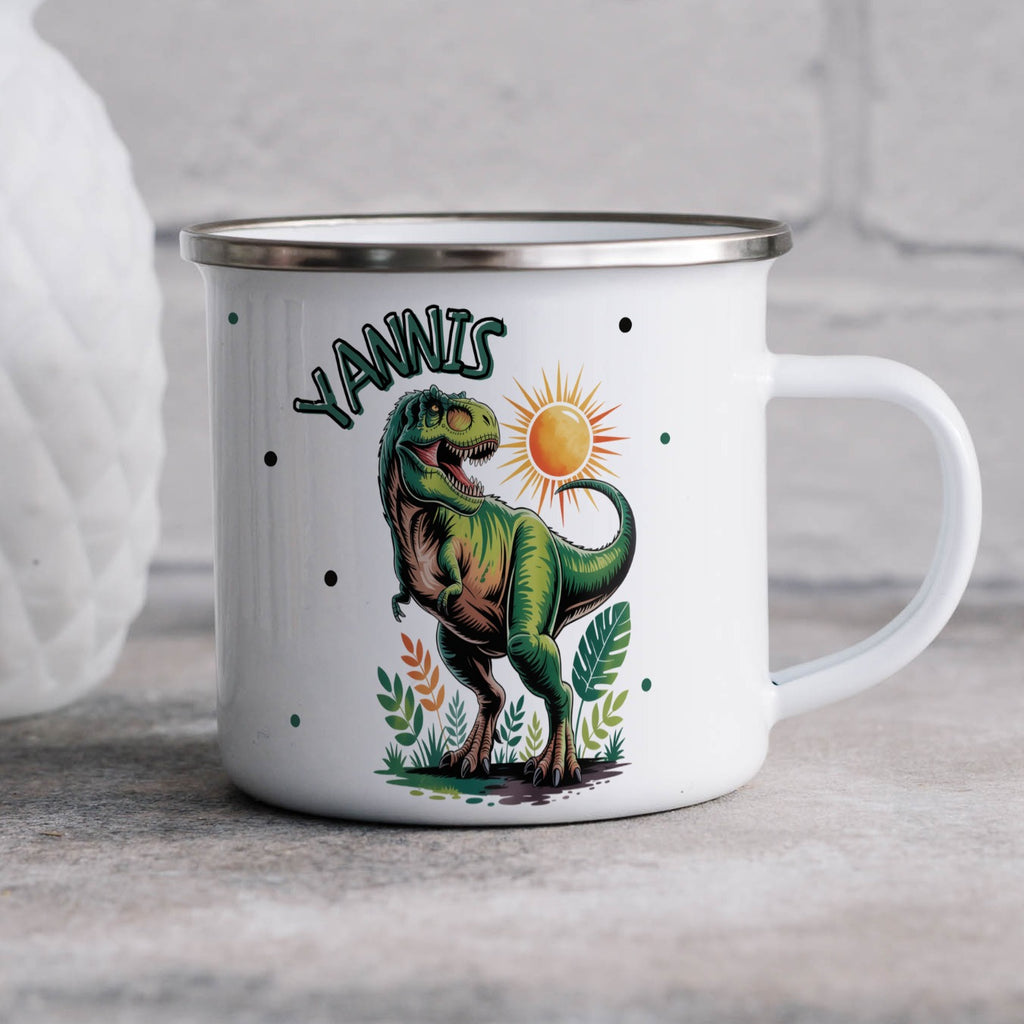 Dinosaur with Sun Graphic Print Coffee Mug product