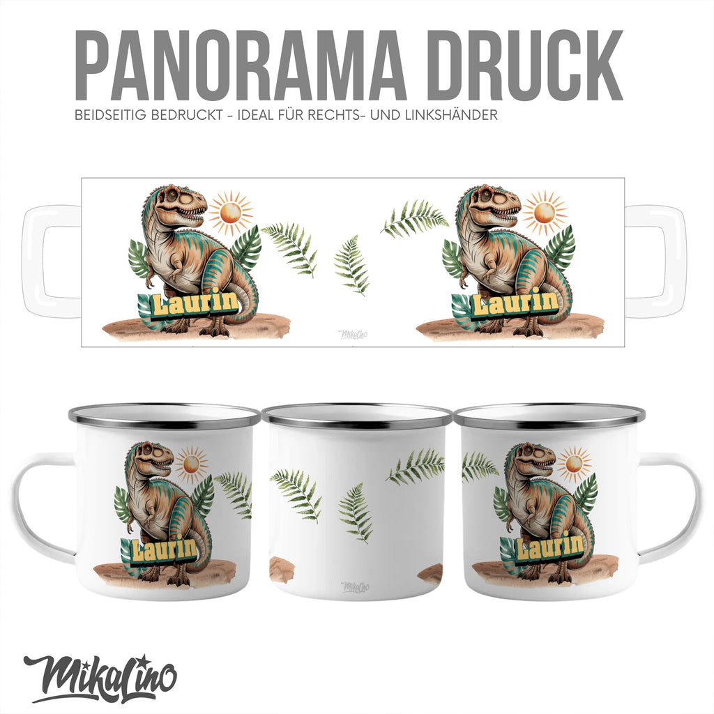 Dinosaur with Fern Personalized Mug Design Gift product