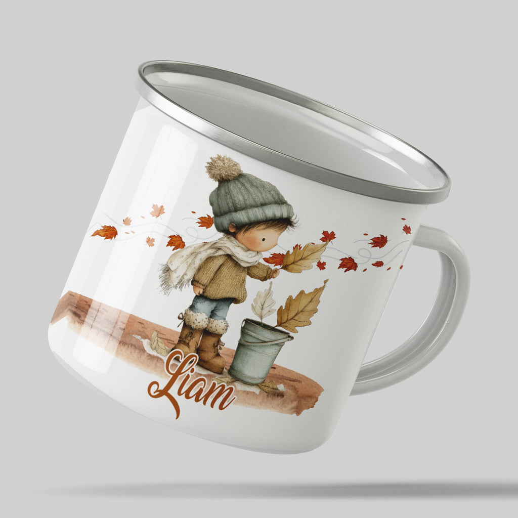 Cute Autumn-Themed Liam Design Mug product type
