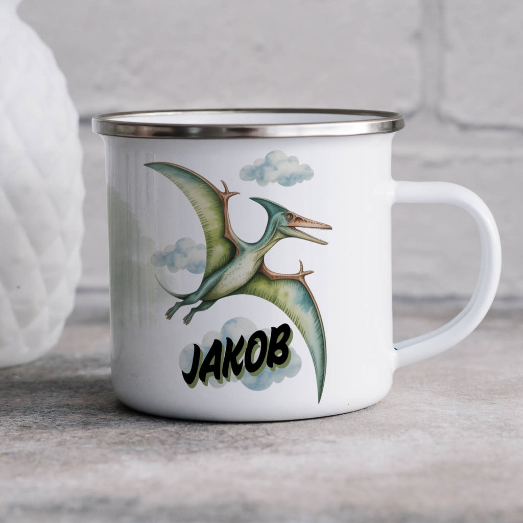 Personalised Kids Dinosaur Mug with Pterodactyl product type