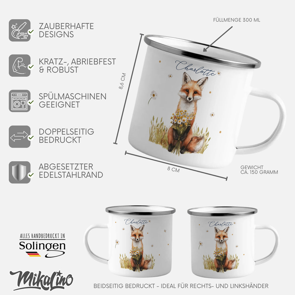 Charming Fox Design Stainless Steel Mug product type