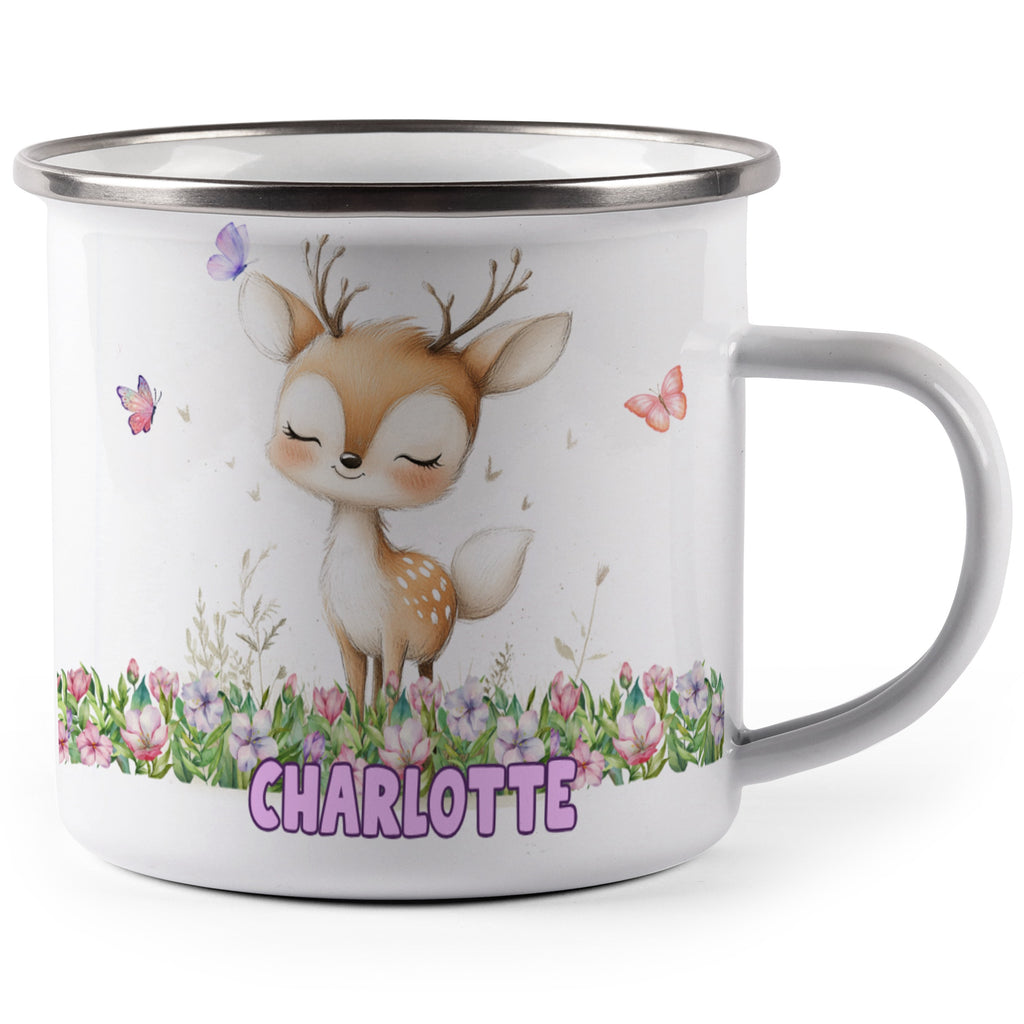 Whimsical Deer and Butterflies Personalized Mug Product