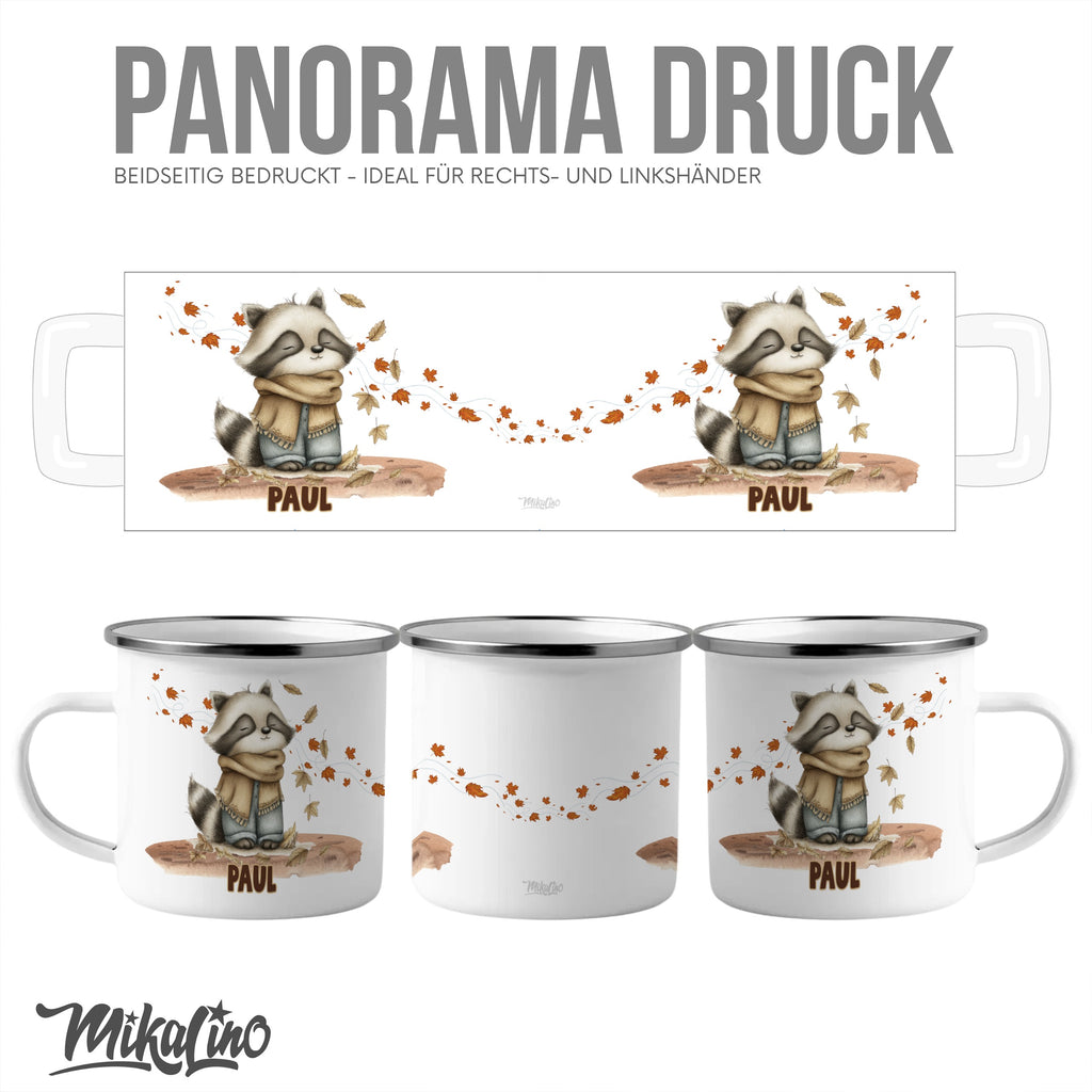 Personalized Panorama Druck Raccoon Print Mug product