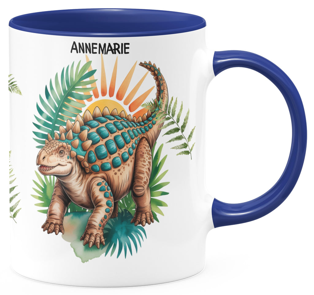 Personalized Dinosaur Mug with Blue Accent product