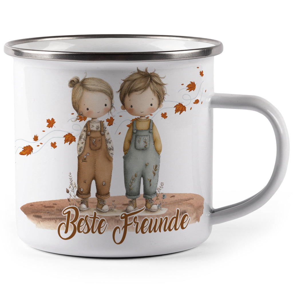 Beste Freunde Boys Fall Leaves Printed Mug product