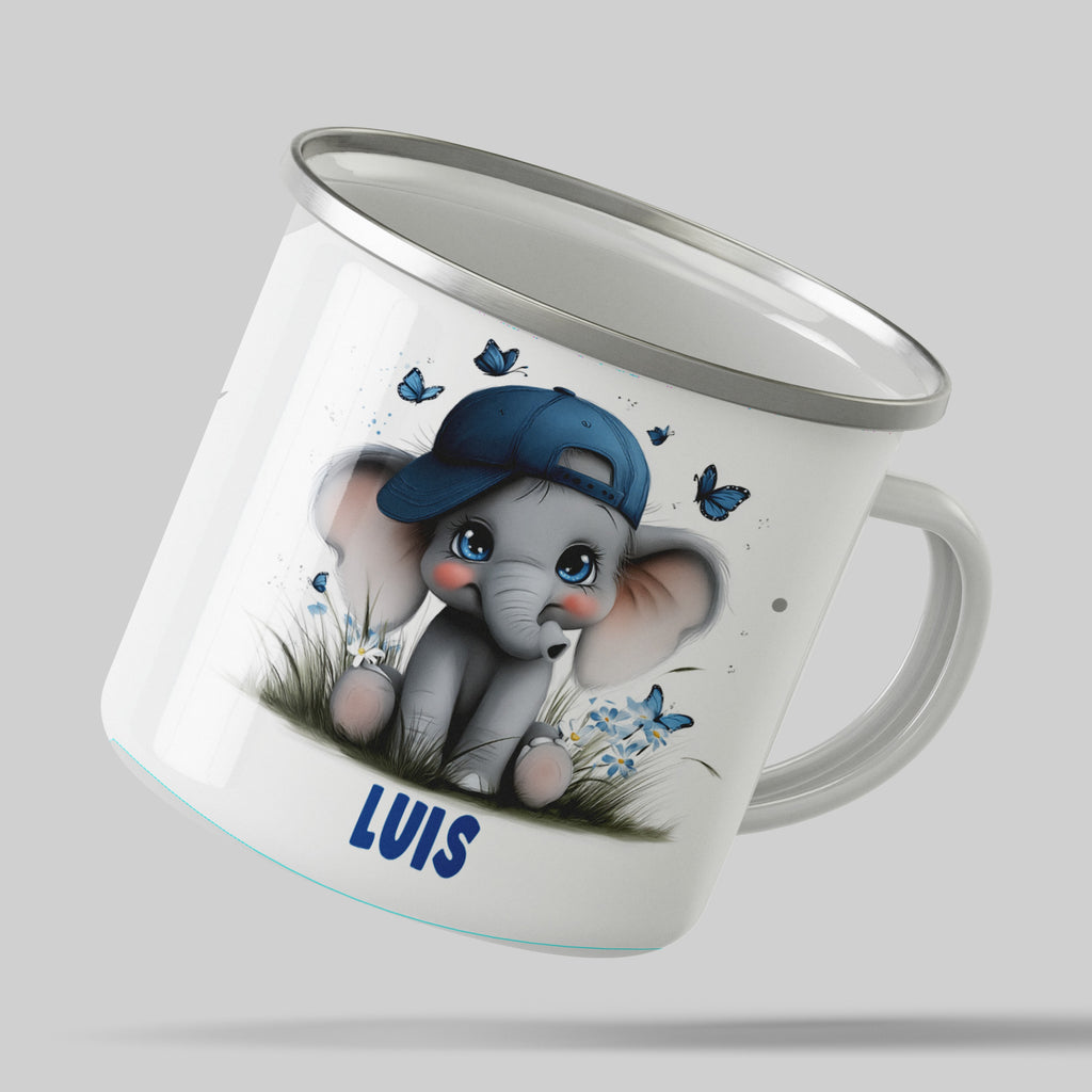 Cute Baby Elephant With Blue Hat Mug product