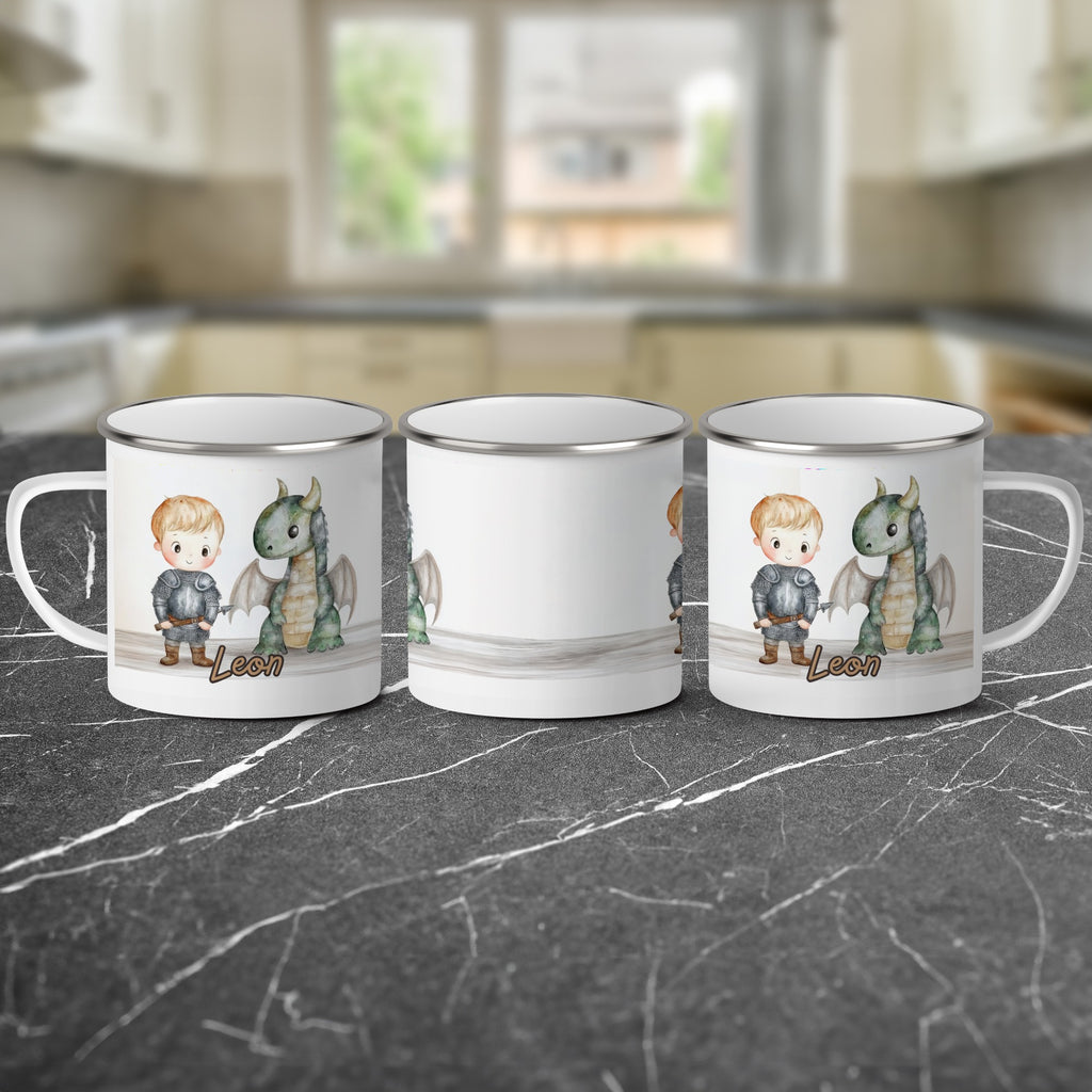 Personalized Cute Boy with Dragon Mug product
