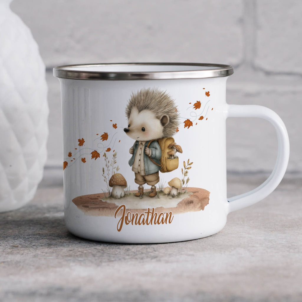 Adorable Hedgehog with Mushrooms Camp Mug product type