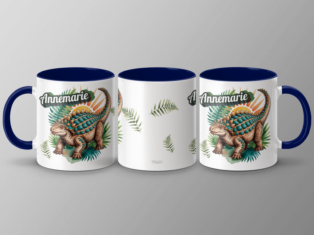 Personalized Dinosaur Design White Ceramic Mug product