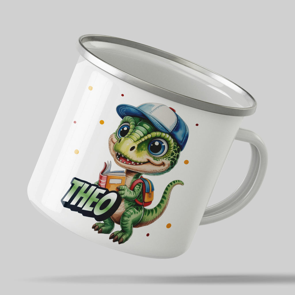 Cute Dinosaur Reading Book Kid's Mug Product