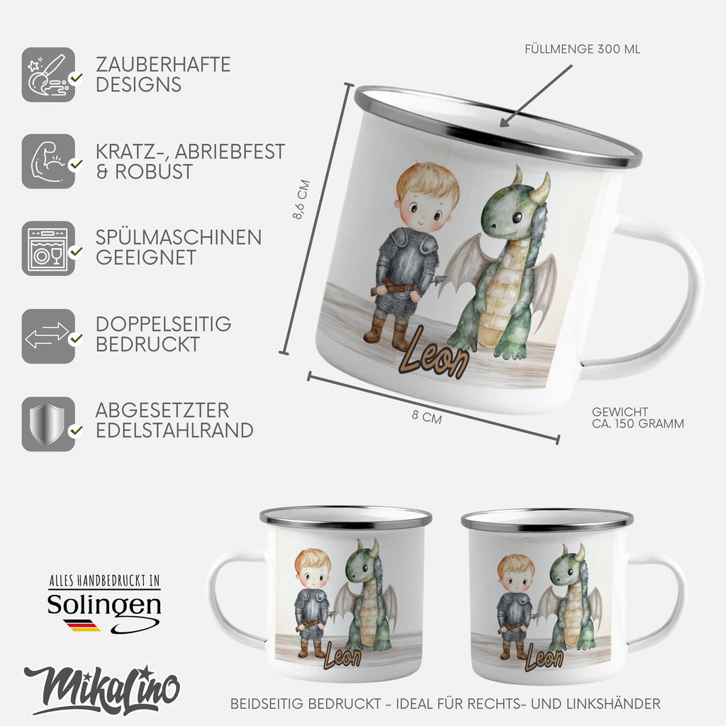 Adorable Child and Dragon Design Custom Mug product