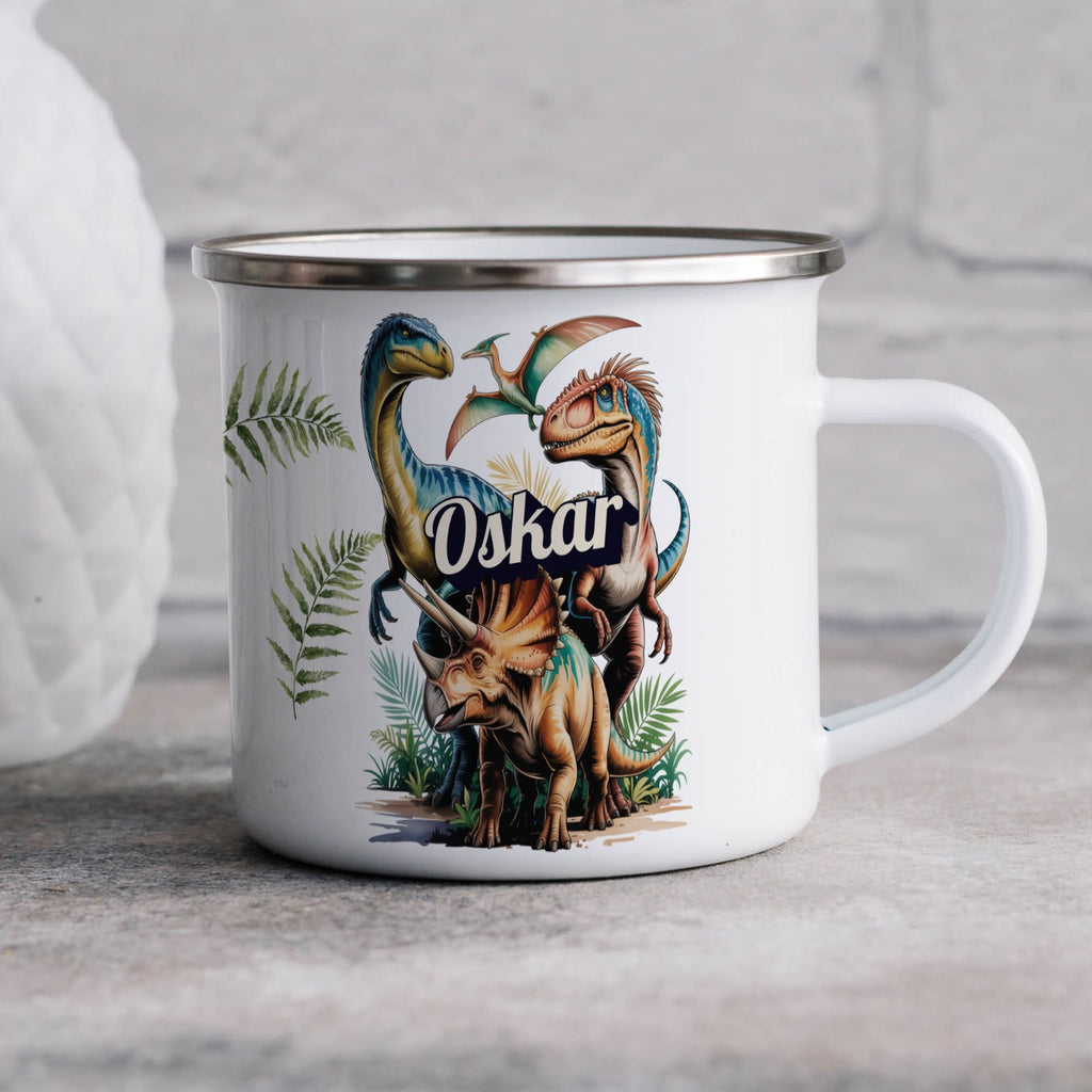 Personalized Dinosaur Themed Mug Kids Customizable Product