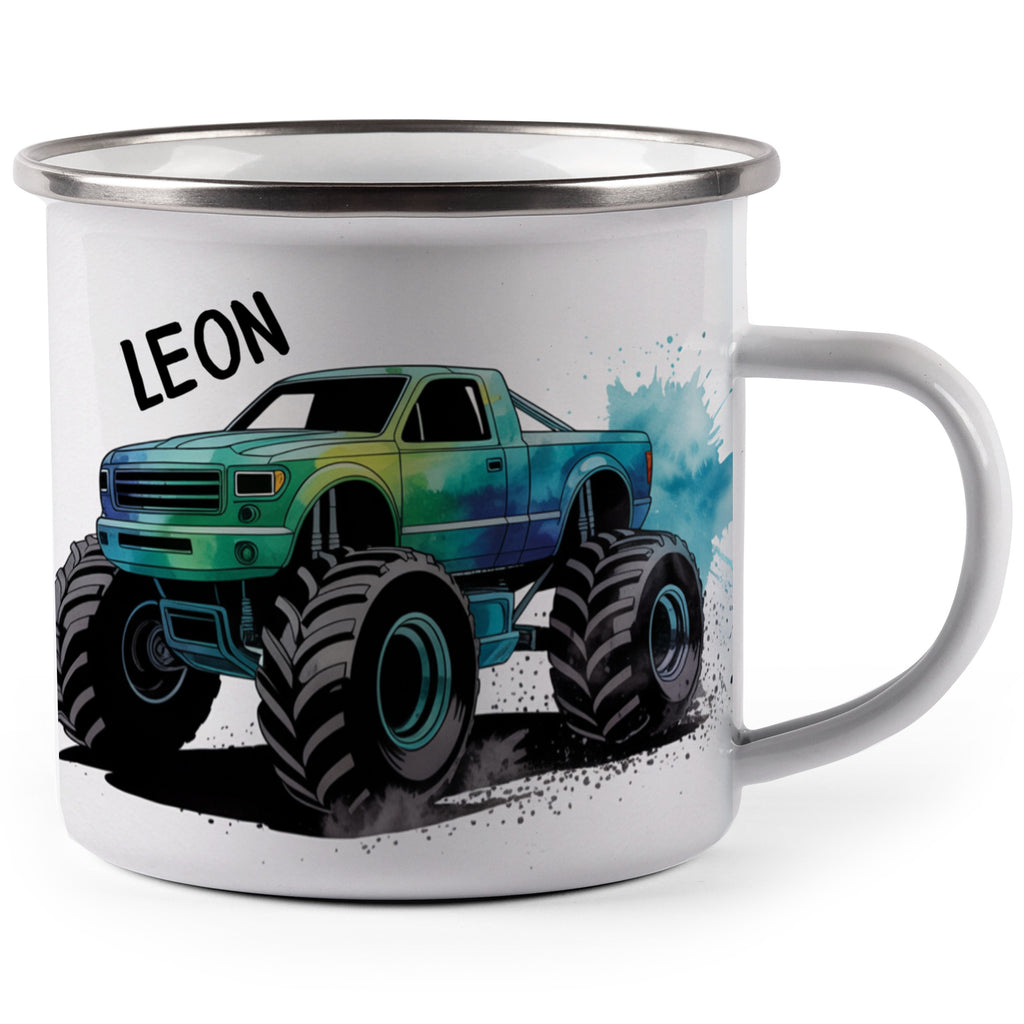 Personalized Truck Design Enamel Camping Mug product type