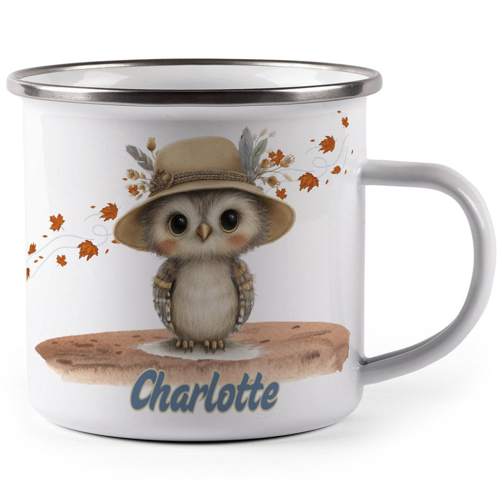 Cute Owl with Hat Personalized Mug product type