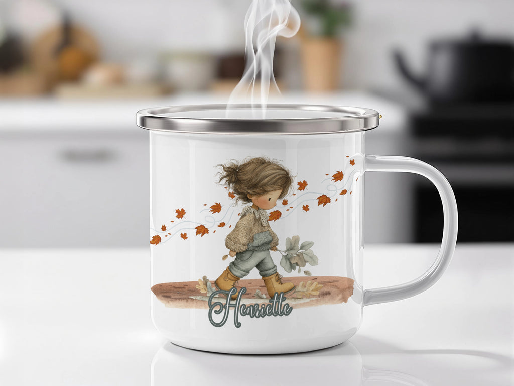Autumn Leaves Design Kids Mug with Fall Theme product