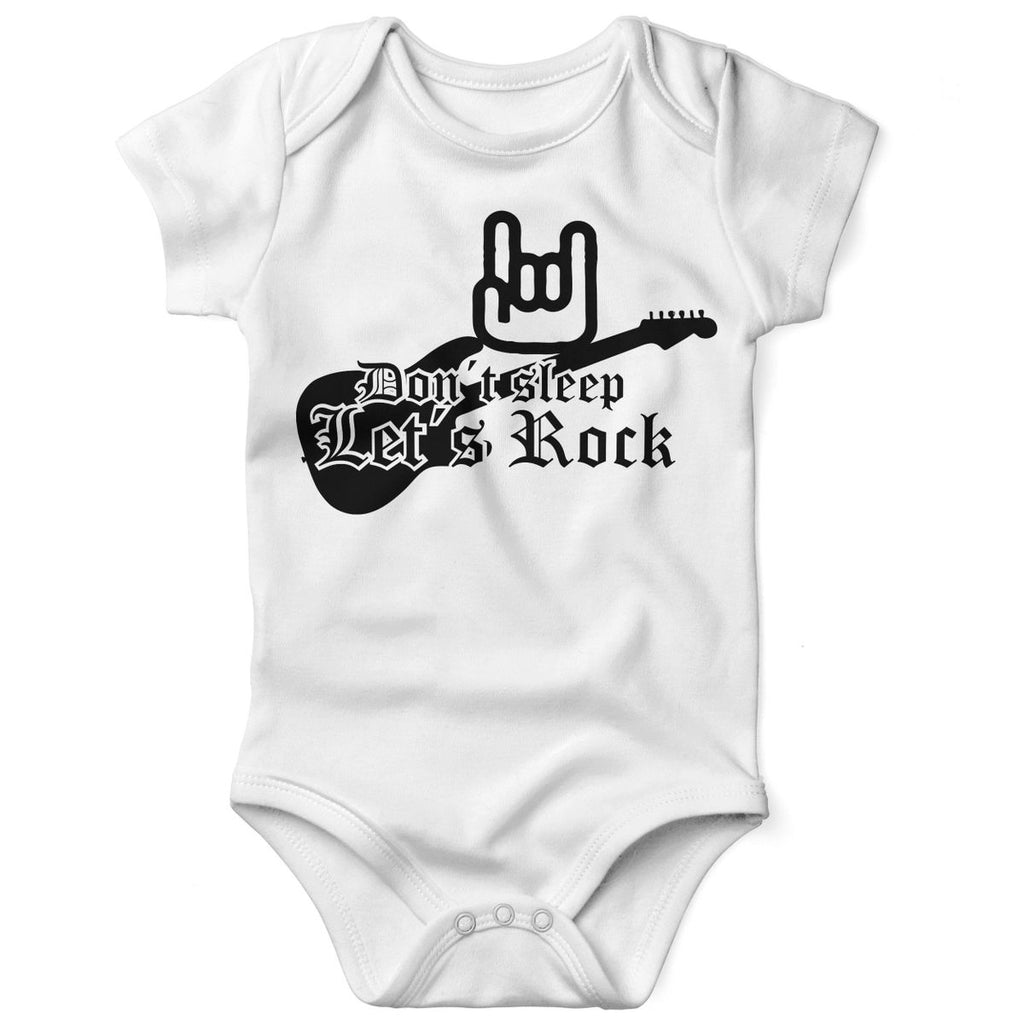 Babybody kurzarm Don´t Sleep - Let´s Rock - von Mikalino