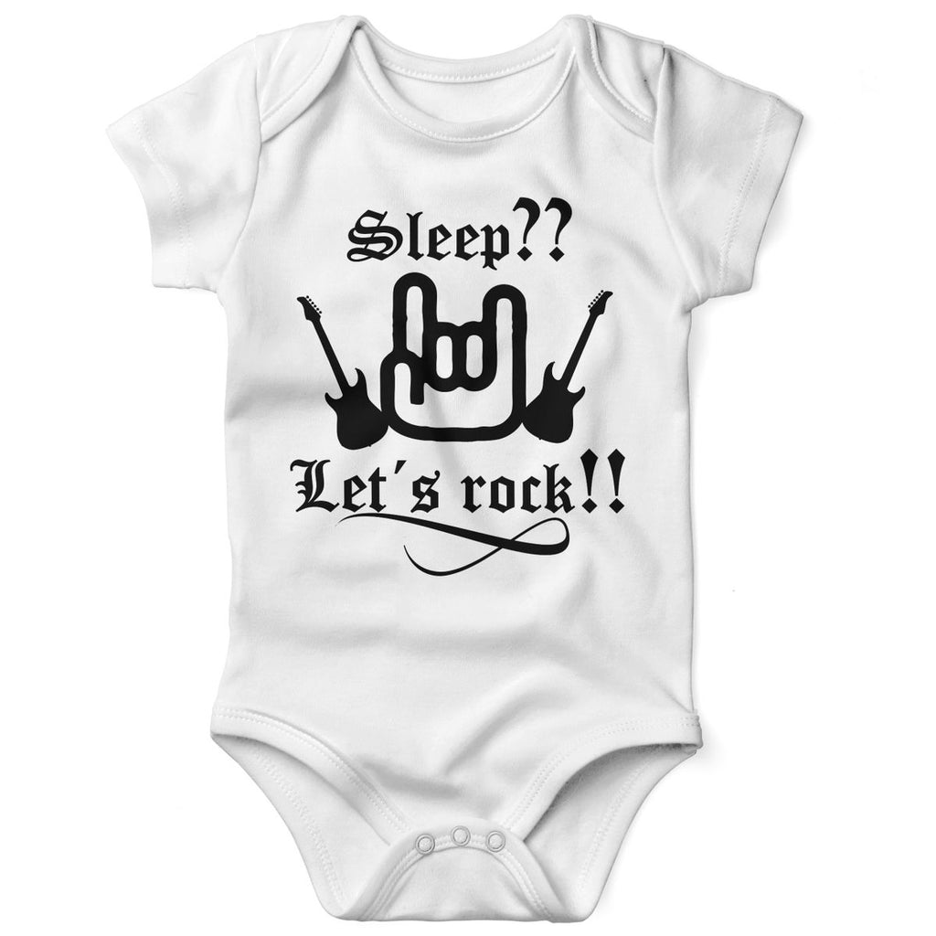 Babybody kurzarm Sleep let s rock - von Mikalino