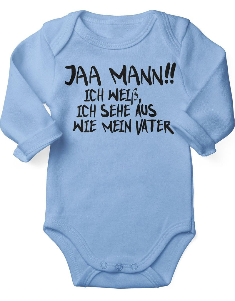 Babybody Langarm Jaa Mann! Ich weiß, ich sehe aus wie mein Vater - von Mikalino