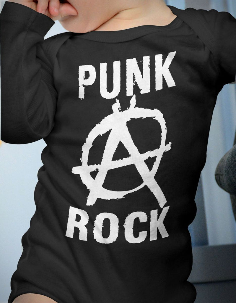 Babybody Langarm Punk Rock Anarchy - von Mikalino