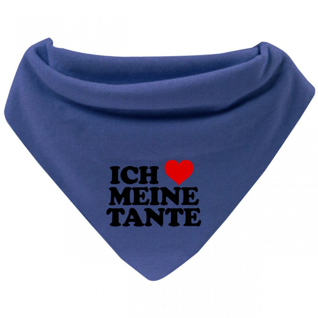 Mikalino Baby Halstuch Bandana Ich liebe meine Tante mit Klettverschluss - von Mikalino