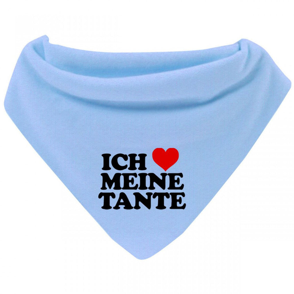 Mikalino Baby Halstuch Bandana Ich liebe meine Tante mit Klettverschluss - von Mikalino