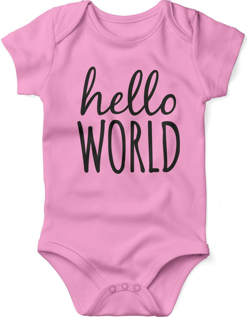 Babybody kurzarm Hello World - von Mikalino