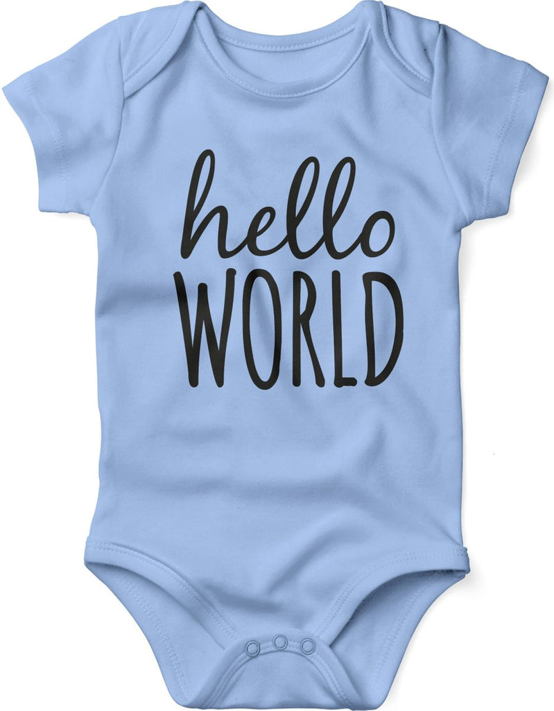 Babybody kurzarm Hello World - von Mikalino