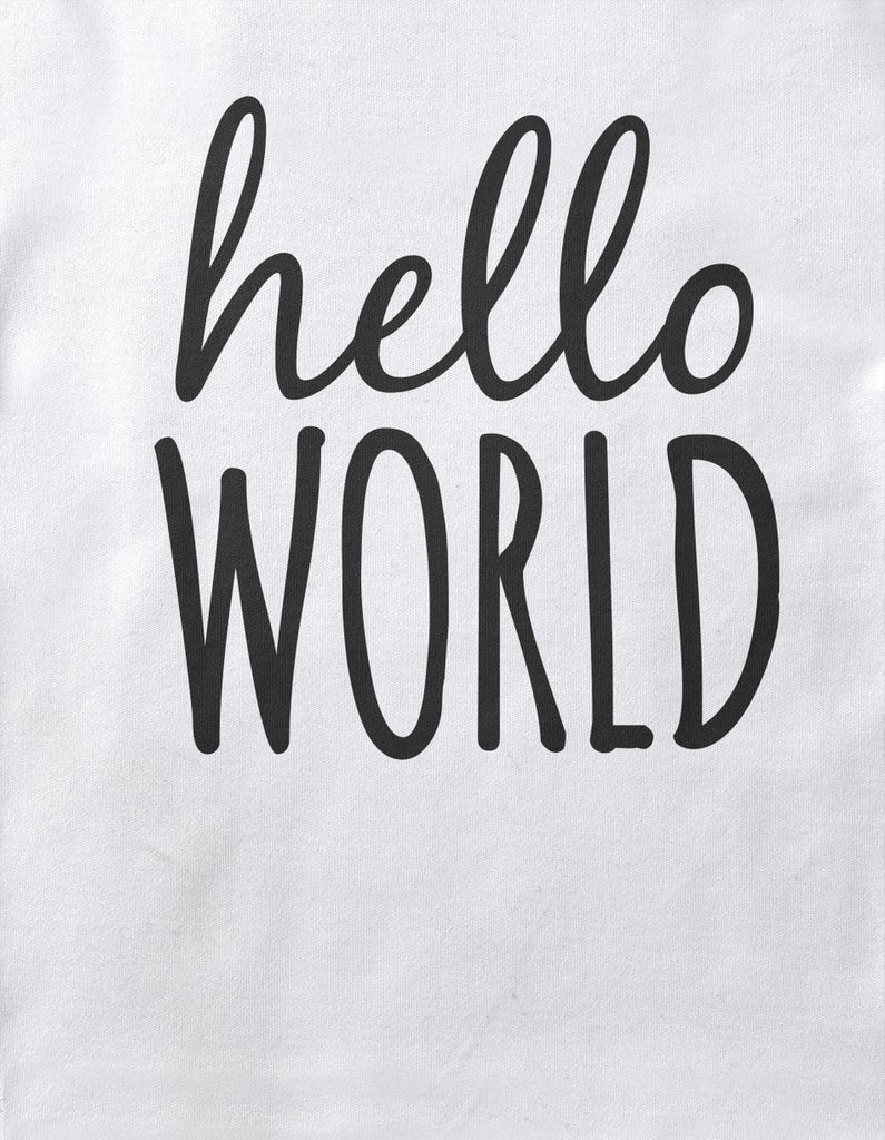 Babybody kurzarm Hello World - von Mikalino