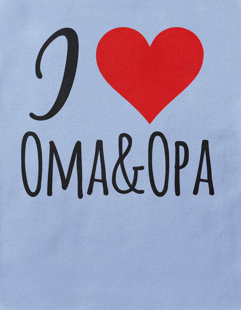 Babybody kurzarm I love Oma & Opa - von Mikalino