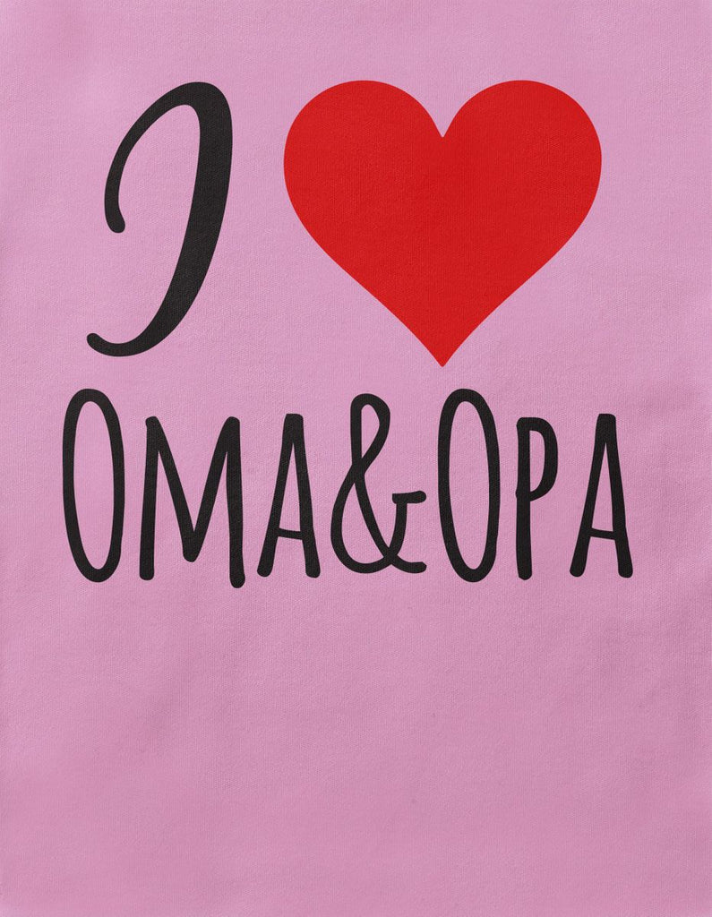 Babybody Langarm I love Oma & Opa - von Mikalino