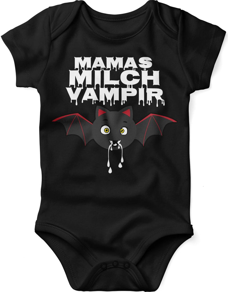 Babybody kurzarm Mamas Milch Vampir - von Mikalino