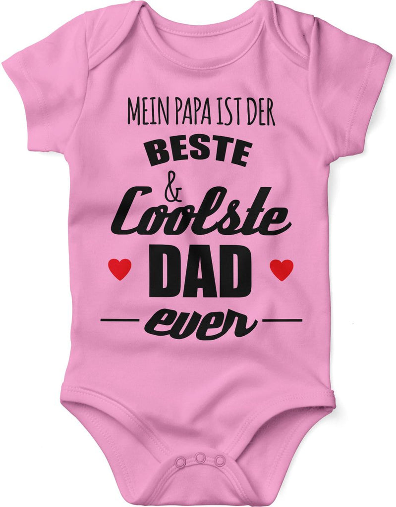 Babybody kurzarm Mein Papa ist der beste und coolste Dad - von Mikalino