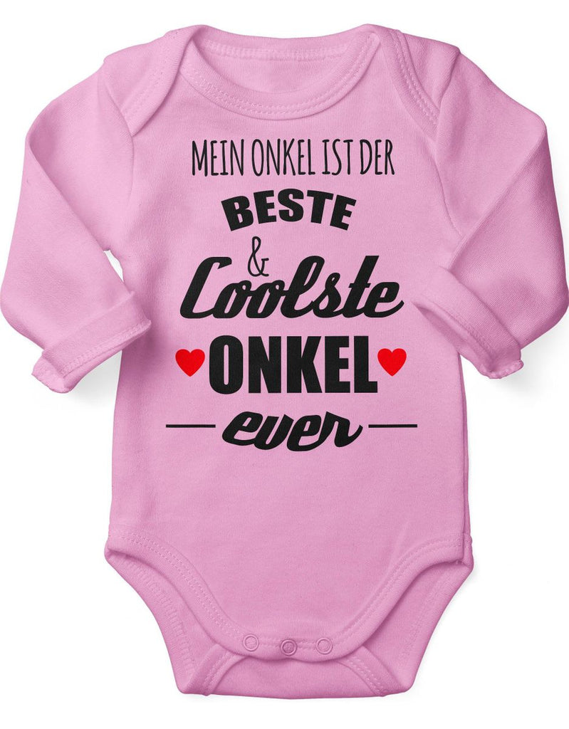 Babybody Langarm Mein Onkel ist der beste und coolste Onkel - von Mikalino