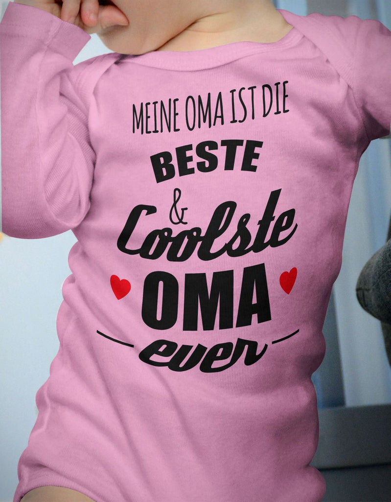 Babybody Langarm Meine Oma ist die beste und coolste Oma - von Mikalino