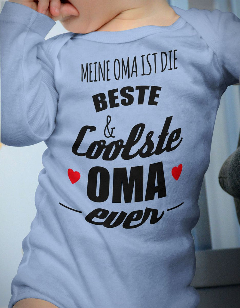 Babybody Langarm Meine Oma ist die beste und coolste Oma - von Mikalino