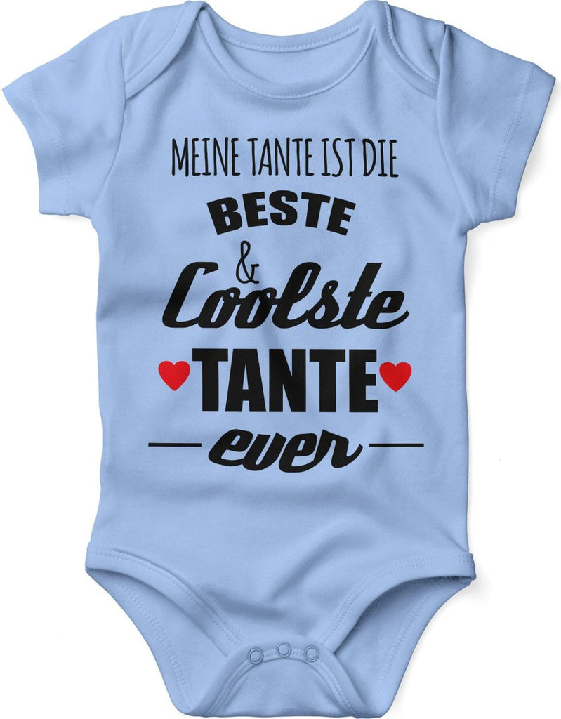 Babybody kurzarm Meine Tante ist die beste und coolste Tante - von Mikalino