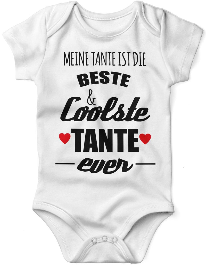 Babybody kurzarm Meine Tante ist die beste und coolste Tante - von Mikalino