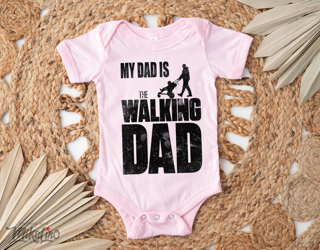 Babybody kurzarm My Dad is the Walking Dad - von Mikalino