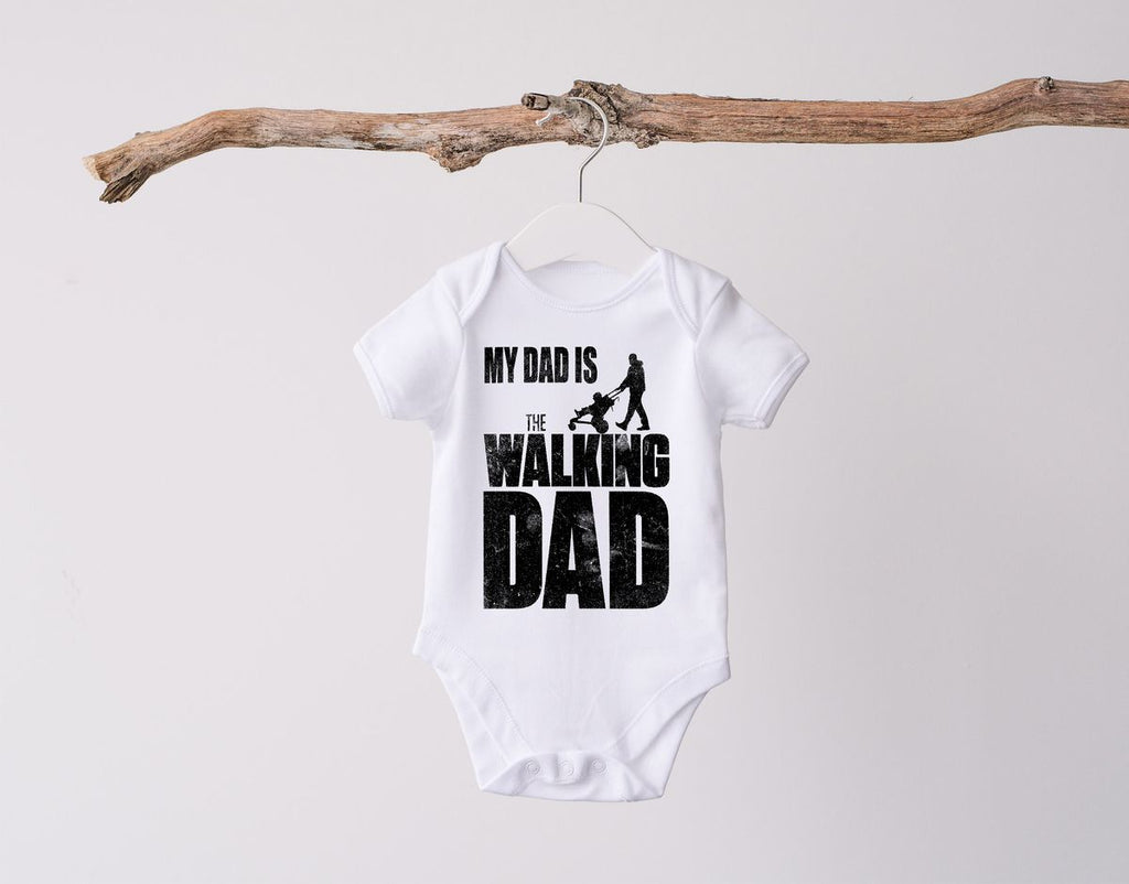 Babybody kurzarm My Dad is the Walking Dad - von Mikalino