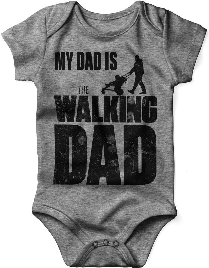 Babybody kurzarm My Dad is the Walking Dad - von Mikalino