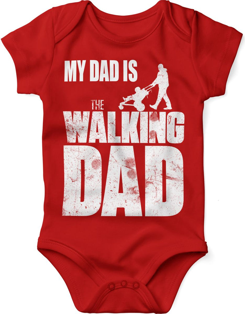 Babybody kurzarm My Dad is the Walking Dad - von Mikalino