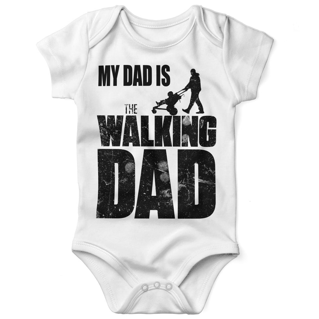 Babybody kurzarm My Dad is the Walking Dad - von Mikalino