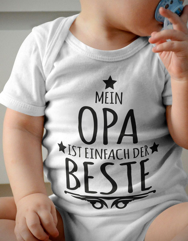 Babybody kurzarm Meine Opa ist einfach der Beste - von Mikalino