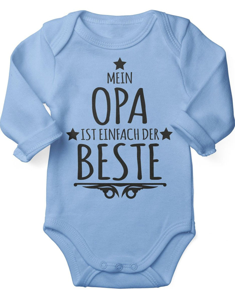 Babybody Langarm Mein Opa ist einfach der Beste - von Mikalino