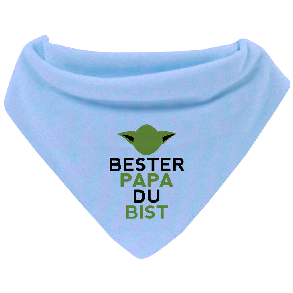 Mikalino Baby Halstuch Bandana Bester Papa Du bist mit Klettverschluss - von Mikalino