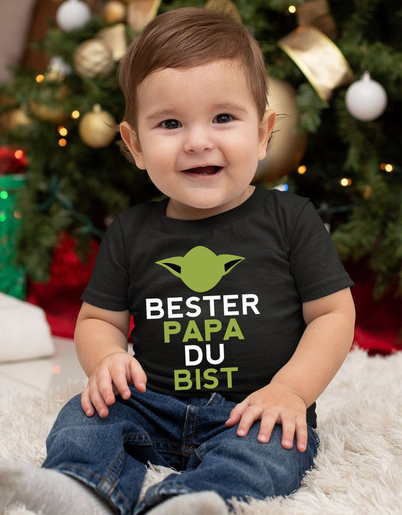 Mikalino Baby / Kinder T-Shirt mit Spruch für Jungen Mädchen Unisex kurzarm Bester Papa Du bist | handbedruckt in Deutschland | Handmade with love - von Mikalino