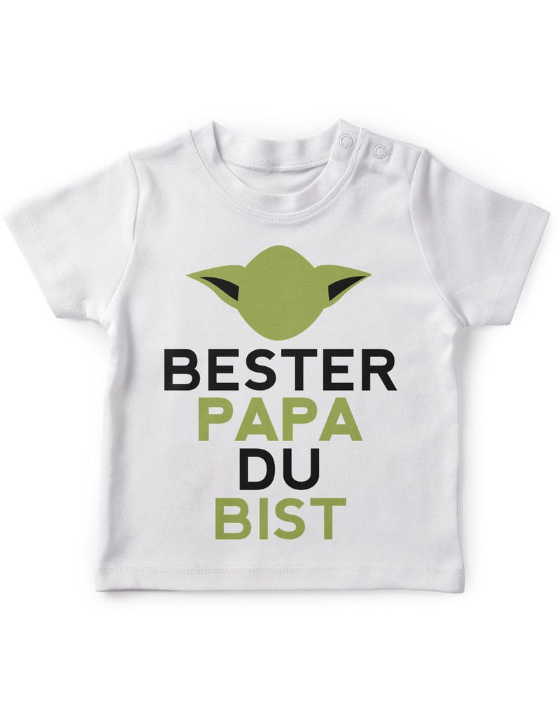 Mikalino Baby / Kinder T-Shirt mit Spruch für Jungen Mädchen Unisex kurzarm Bester Papa Du bist | handbedruckt in Deutschland | Handmade with love - von Mikalino