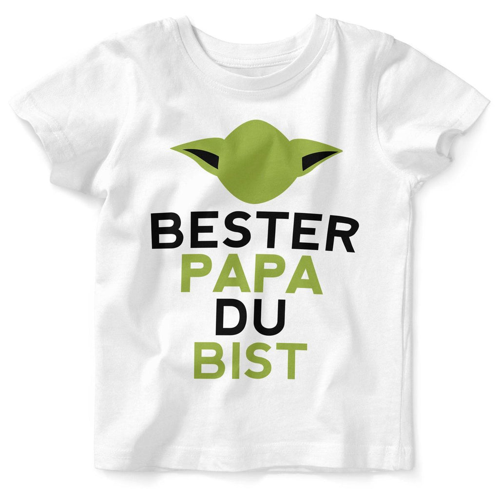 Mikalino Baby / Kinder T-Shirt mit Spruch für Jungen Mädchen Unisex kurzarm Bester Papa Du bist | handbedruckt in Deutschland | Handmade with love - von Mikalino